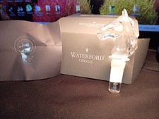 Waterford Crystal Horse Head Bottle Stopper picture
