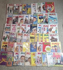 Vintage Lot of 54 MAD Magazines 1960's thru 1970's picture