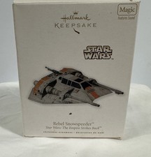 2010 Hallmark Keepsake Ornament Star Wars Rebel Snowspeeder Magic picture