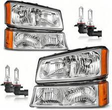 Halogen Headlights for 2003-2007 Chevy Silverado 1500 2500 3500 picture