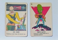 1936 BUCK ROGERS OF 25TH CENTURY GAME CARD #20 & #21 TIEKO MAN DR HUER NEAR MINT picture