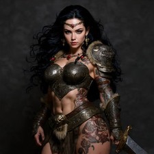 Fantasy Female Warrior 4x6 Photo Print - Dark Magic 101042 picture