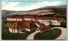 Vintage Postcard New Canyon Hotel Yellowstone Park Acmegraph Co. Wyoming Early picture