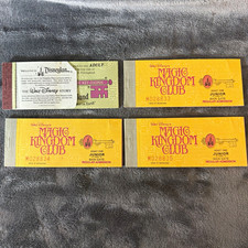 Vintage Disneyland Magic Kingdom Club Ticket Books Lot 4 Complete Junior Adult picture