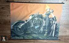Rare FF7 Cloud Strife Hardy Daytona SS1039  Large Vintage Collector Wall Scroll picture