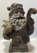 Mark Roberts Style Bronze Gold Antiqued Santa Clause Statue Christmas 16