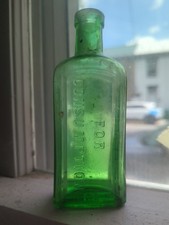 Green 1890s PISO'S CURE FOR CONSUMPTION  Bottle By Hazeltine & Co., 5
