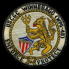 USCG Coast Guard USCGC Winnebago (WPG-40) Enforce Protect Patch N-5 picture