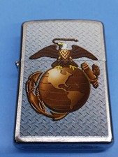 Zippo 28521 Marines Logo Brushed Chrome picture