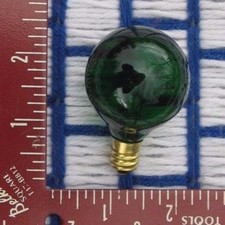 C7 new 130V TRANSPARENT GREEN CHRISTMAS LIGHT bulb Round Berry Globe 10w G12.5 picture