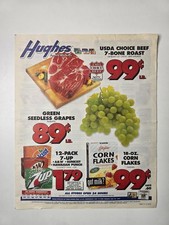 1997 Hughes Family Markets Grocery Circular Got Milk 7UP AandW 8 Pages Original picture