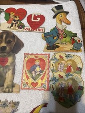Valentine Card Collection, Vintage And Antique Cards, 30S And 40S .  Fifteen  ￼ picture