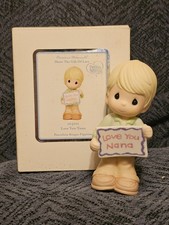 Rare Precious Moment Boy “ Love You Nana “ 103011 Figurine 2010 - hard to find picture