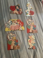Valentine's Day Vintage 1 Mechanical 1 Pop Out 1940-1950S, Pack of 6 picture