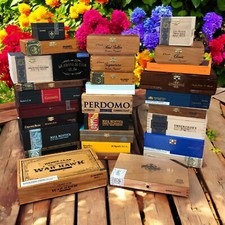 Lot of 15 Empty Wood Cigar Boxes picture