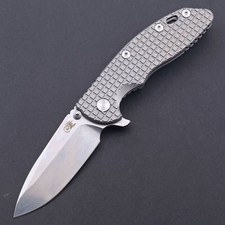 Sliver Titanium Handle High Quality Tactical Pocket Ball Bearing Flipper Knife picture