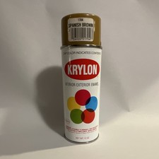 Vintage Krylon Paint Can Barcode Spanish Brown Super Rare picture