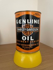 Vintage 40-50's? Harley Davidson quart oil can (Full) picture
