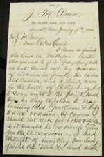 CIVIL WAR GETTYSBURG REUNION 1ST MASSACHUSETTS VOLUNTEERS LETTER 1884 picture