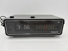 Vintage Panasonic RC-6253 FM/AM Flip Clock Radio Alarm Japan MCM Working picture