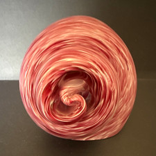 Pink and White Swirl Glass Paperweight - Pink/White Glass Desk Paperweight picture