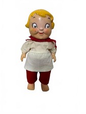 Vintage Campbell's Soup Kid Vinyl Doll White Red Outfit 10 Inch picture