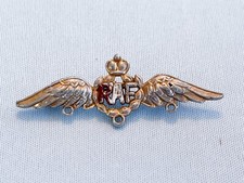 C 1940s Britain WWII RAF Royal Air Force Pilot Wings Brooch Pin Churchill picture
