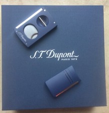 SALE S.T. DUPONT MEGA SALE S.T. Dupont Maxijet + Double Cutter, Blue (BLUESET2) picture