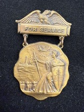 WWI Hornell New York For Service Veterans Medal Fighting Sons WW1 Original picture