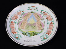 Antique 1911 1912 W. A Jewell Prairie City IL Calendar Souvenir Plate 8.5