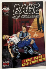 GAY RAGE THE GAY CRUSADER COMIC #1 LGBTQ QUEER AS FOLK picture