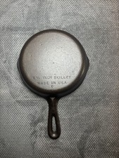 Vintage Unmarked Wagner Cast Iron 6 1/2 inch skillet - #3  picture