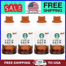 (4 pack) Starbucks Caramel Dolce Flavored, Cold Brew Coffee Concentrate 32 fl oz picture