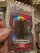 2022 Topps Finest Star Wars Count Dooku Red Refractor /5  picture