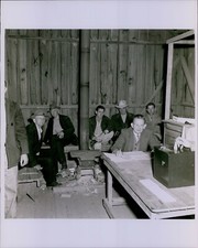 GA38 Original Photo ELECTION WORKERS Tally Votes Citizens Casting Ballot Boxes picture