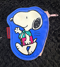 Vintage Snoopy Peanuts Fine Concept Blue Zipper Coin Purse UFS Rare picture