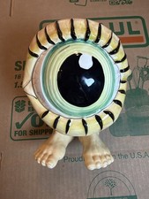 NEW Blue Sky Clayworks Eyeball Candy Bowl Goldminc Halloween RARE SHIPS FREE picture