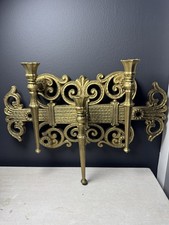 Vintage 1978 Homco Gold Candelabra 3 Arm Wall Sconce Hollywood Regency #4193 picture