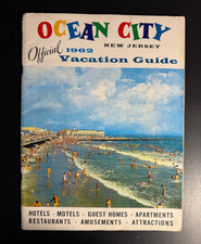 Vintage 1962 Ocean City NJ Official Vacation Guide Boardwalk Hotels Jersey Shore picture