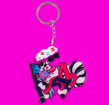 Hazbin Hotel Official After The Battle Keychain - Valentino And Vox - BRAND NEW picture