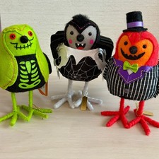 2024 Set 3 Target Hyde and Eek Featherly Friends Fabric Birds Halloween picture