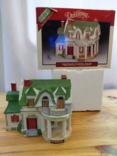 Vintage 1995 Lemax Village Collection Dickensvale, Lighted Porcelain House picture