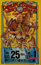 Ringling Bros and Barnum & Bailey Circus 1981 Original Oakland Coliseum Bill picture