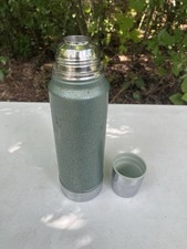 Vintage 1981 Aladdin Stanley Quart Green Thermal Vacuum Bottle A-944DH 32 oz picture