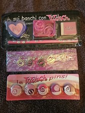 Disney W.I.T.C.H.  SDCC Promo Lot Buttons Bracelet Pencil Eraser New picture