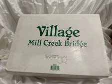 Dept 56 - Village Mill Creek Bridge Trees Cardinal Stream Retired 52635 picture
