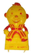 HTF Vtg MCM Rosen Rosbro Hard Plastic Humpty Dumpty Lollipop Sucker Candy Holder picture