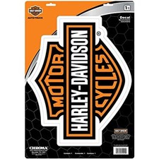 Harley-Davidson Orange Bar & Shield Large Decal 11.5