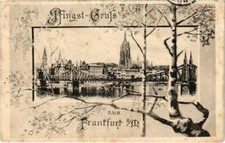 Old postcard greeting from Frankfurt GERMANY (1018044) picture