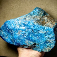 8.13 LB Natural Blue Apatite Quartz Rock Mineral Specimen Healing L294 picture
